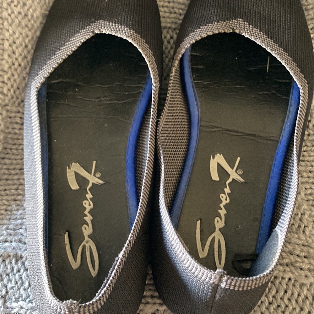 Seven7 black ballet flats sz 8 - Picture 4 of 10